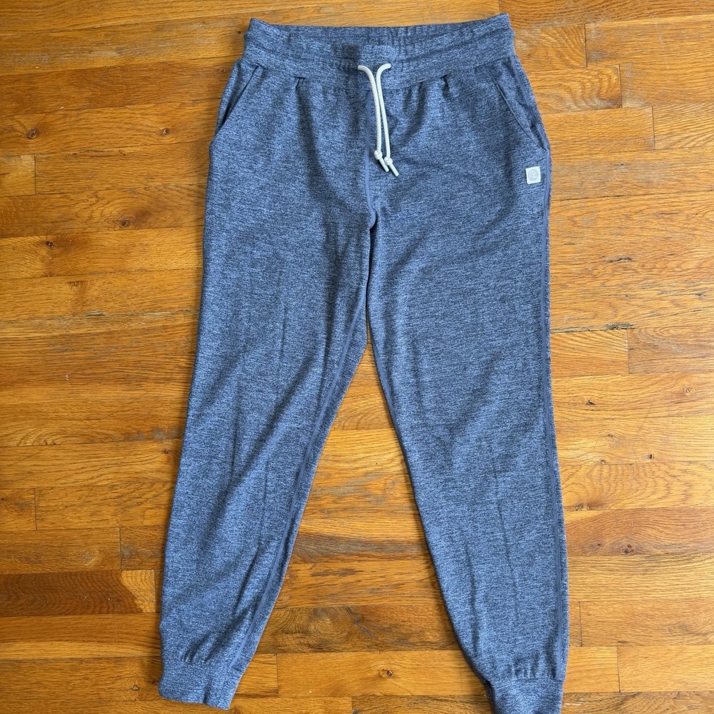 Rhoback Womens Tempo Performance Jogger Sz S Heather Zone Blue Athleisure